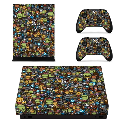 Sticker bomb decal skin for Xbox one X Console and 2 Contr.. Sticker bomb decal skin for Xbox one X Console and 2 Contr..
