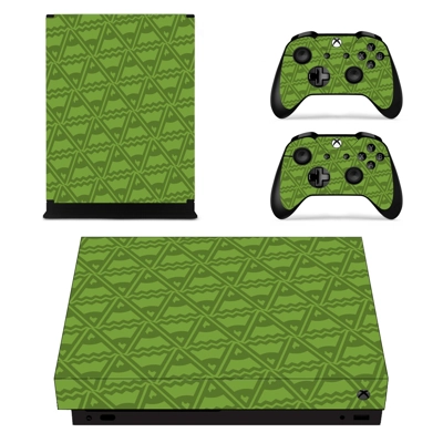 Traingle wallpaper decal skin for Xbox one X Console and 2 Controllers