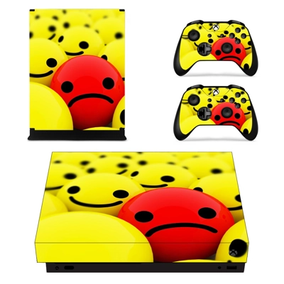 Emoji decal skin for Xbox one X Console and 2 Controllers Emoji decal skin for Xbox one X Console and 2 Controllers