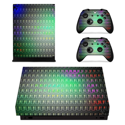 Tech wallpaper decal skin for Xbox one X Console and 2 Con.. Tech wallpaper decal skin for Xbox one X Console and 2 Con..