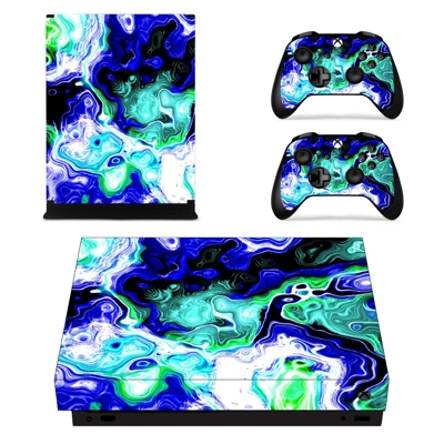 Mythical creature decal skin for Xbox one X Console and 2 Controllers