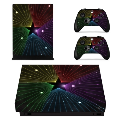 Pentagram decal skin for Xbox one X Console and 2 Controllers
