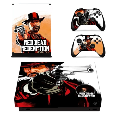 Red Dead Redemption 2 decal skin for Xbox one X Console and 2 Controllers