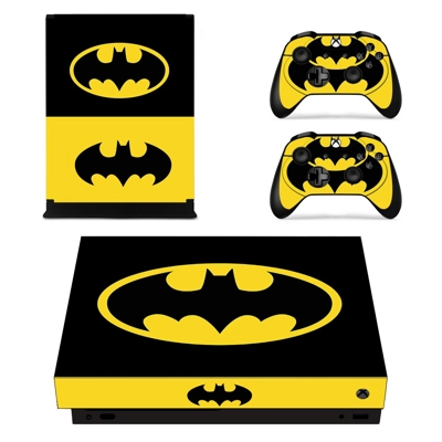 Batman decal skin for Xbox one X Console and 2 Controllers Batman decal skin for Xbox one X Console and 2 Controllers