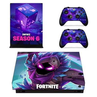 Fortnite decal skin for Xbox one X Console and 2 Controllers