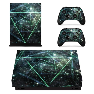 Galaxy stars decal skin for Xbox one X Console and 2 Contr.. Galaxy stars decal skin for Xbox one X Console and 2 Contr..