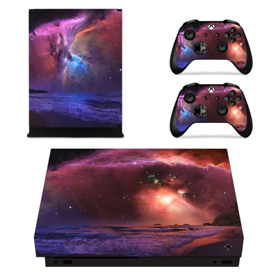 Space scene decal skin for Xbox one X Console and 2 Contro.. Space scene decal skin for Xbox one X Console and 2 Contro..