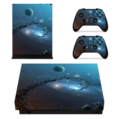 Galaxy Planet decal skin for Xbox one X Console and 2 Cont.. Galaxy Planet decal skin for Xbox one X Console and 2 Cont..