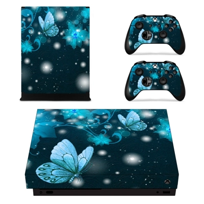 Butterflies decal skin for Xbox one X Console and 2 Contro.. Butterflies decal skin for Xbox one X Console and 2 Contro..