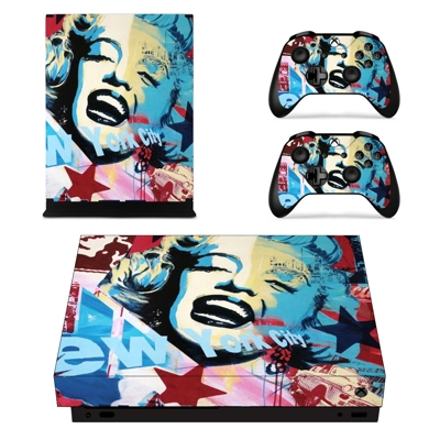 Marilyn Monroe decal skin for Xbox one X Console and 2 Controllers