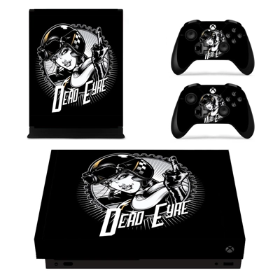Dead eyre decal skin for Xbox one X Console and 2 Controllers