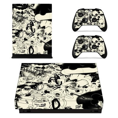 Funky wallpaper decal skin for Xbox one X Console and 2 Co.. Funky wallpaper decal skin for Xbox one X Console and 2 Co..