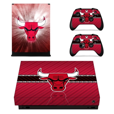 Chicago Bulls decal skin for Xbox one X Console and 2 Cont.. Chicago Bulls decal skin for Xbox one X Console and 2 Cont..