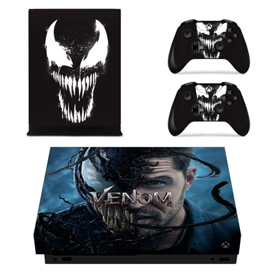 Venom decal skin for Xbox one X Console and 2 Controllers Venom decal skin for Xbox one X Console and 2 Controllers