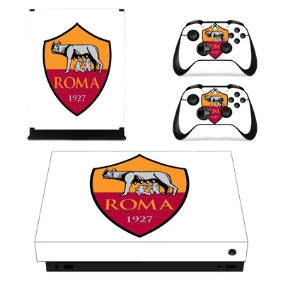 AS Roma decal skin for Xbox one X Console and 2 Controllers AS Roma decal skin for Xbox one X Console and 2 Controllers