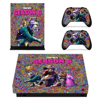 Fortnite decal skin for Xbox one X Console and 2 Controllers Fortnite decal skin for Xbox one X Console and 2 Controllers