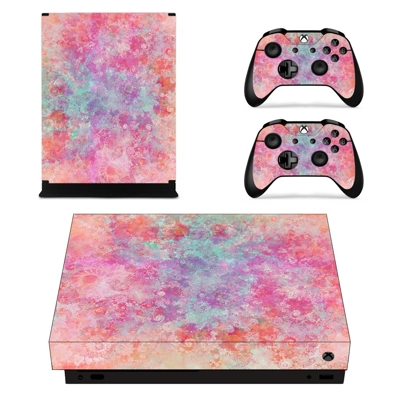Classic grey decal skin for Xbox one X Console and 2 Controllers