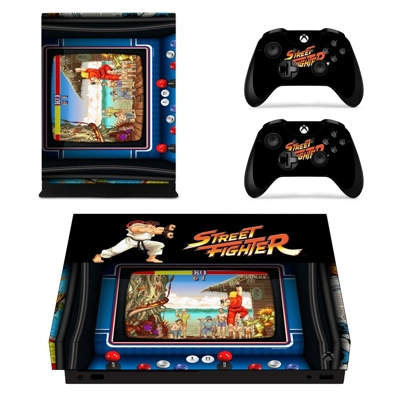 Street Fighter decal skin for Xbox one X Console and 2 Con.. Street Fighter decal skin for Xbox one X Console and 2 Con..