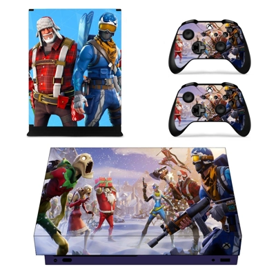 Fortnite decal skin for Xbox one X Console and 2 Controllers