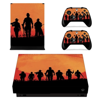 Red Dead Redemption 2 decal skin for Xbox one X Console and 2 Controllers