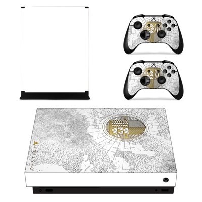 Destiny decal skin for Xbox one X Console and 2 Controllers