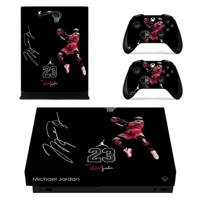 Jordan 23 decal skin for Xbox one X Console and 2 Controllers