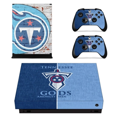 Tennessee titans decal skin for Xbox one X Console and 2 C.. Tennessee titans decal skin for Xbox one X Console and 2 C..