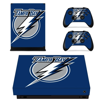 Tampa Bay decal skin for Xbox one X Console and 2 Controll.. Tampa Bay decal skin for Xbox one X Console and 2 Controll..