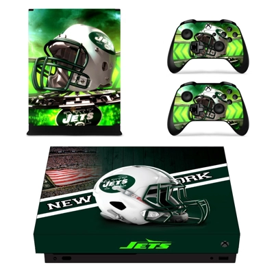 Newyork Jets decal skin for Xbox one X Console and 2 Contr.. Newyork Jets decal skin for Xbox one X Console and 2 Contr..