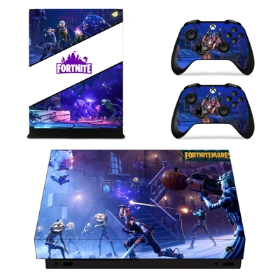 Fortnite decal skin for Xbox one X Console and 2 Controllers Fortnite decal skin for Xbox one X Console and 2 Controllers