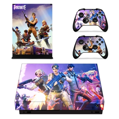 Fortnite decal skin for Xbox one X Console and 2 Controllers Fortnite decal skin for Xbox one X Console and 2 Controllers