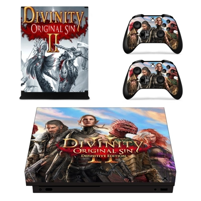 Divinity original sin 2 decal skin for Xbox one X Console and 2 Controllers