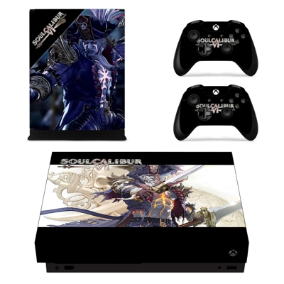Soulcalibur 6 decal skin for Xbox one X Console and 2 Cont.. Soulcalibur 6 decal skin for Xbox one X Console and 2 Cont..