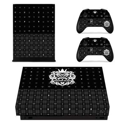 Kingdom Hearts 3 decal skin for Xbox one X Console and 2 Controllers
