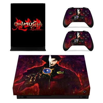 Onimusha decal skin for Xbox one X Console and 2 Controllers Onimusha decal skin for Xbox one X Console and 2 Controllers
