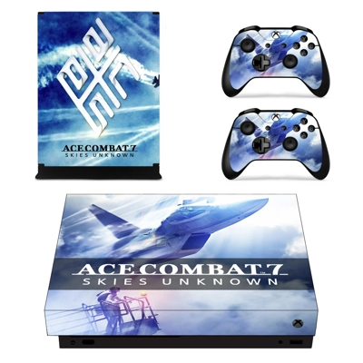ACE Combat 7 decal skin for Xbox one X Console and 2 Controllers