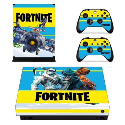 Fortnite decal skin for Xbox one X Console and 2 Controllers Fortnite decal skin for Xbox one X Console and 2 Controllers