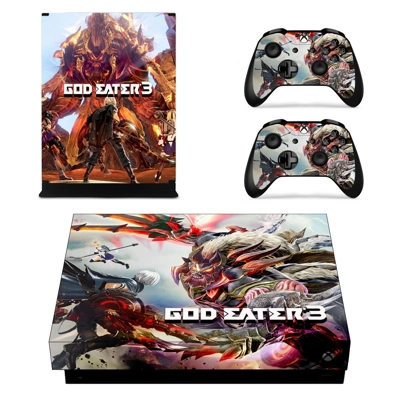 God Eater 3 decal skin for Xbox one X Console and 2 Contro.. God Eater 3 decal skin for Xbox one X Console and 2 Contro..