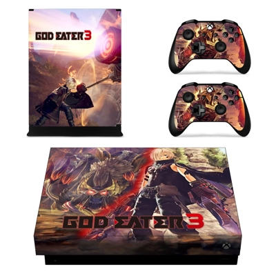 God Eater 3 decal skin for Xbox one X Console and 2 Contro.. God Eater 3 decal skin for Xbox one X Console and 2 Contro..
