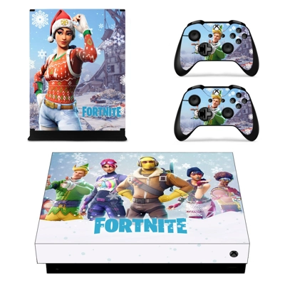 Fortnite decal skin for Xbox one X Console and 2 Controllers Fortnite decal skin for Xbox one X Console and 2 Controllers