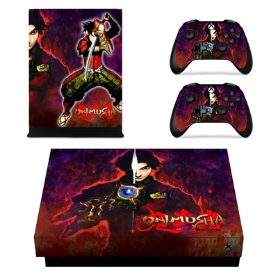 Onimusha decal skin for Xbox one X Console and 2 Controllers Onimusha decal skin for Xbox one X Console and 2 Controllers