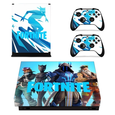 Fortnite decal skin for Xbox one X Console and 2 Controllers Fortnite decal skin for Xbox one X Console and 2 Controllers
