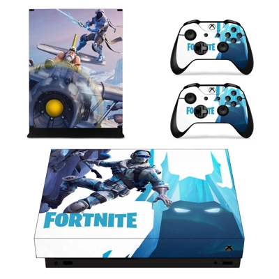 Fortnite decal skin for Xbox one X Console and 2 Controllers Fortnite decal skin for Xbox one X Console and 2 Controllers
