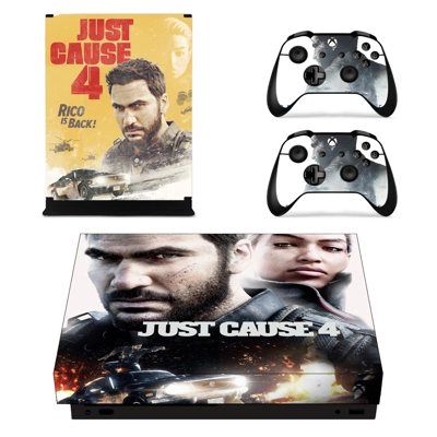 Just Cause 4 decal skin for Xbox one X Console and 2 Contr.. Just Cause 4 decal skin for Xbox one X Console and 2 Contr..