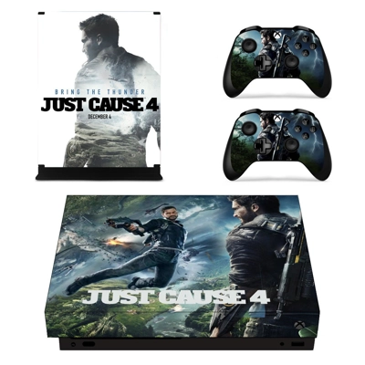 Just Cause 4 decal skin for Xbox one X Console and 2 Contr.. Just Cause 4 decal skin for Xbox one X Console and 2 Contr..