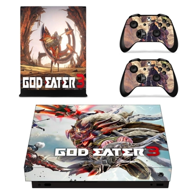 God Eater 3 decal skin for Xbox one X Console and 2 Contro.. God Eater 3 decal skin for Xbox one X Console and 2 Contro..
