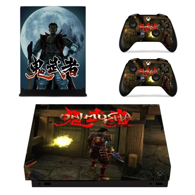 Onimusha decal skin for Xbox one X Console and 2 Controllers Onimusha decal skin for Xbox one X Console and 2 Controllers