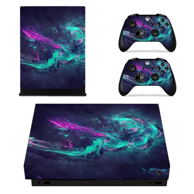 Abstraction decal skin for Xbox one X Console and 2 Contro.. Abstraction decal skin for Xbox one X Console and 2 Contro..