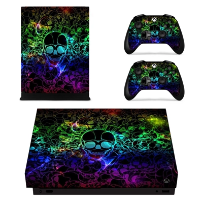 3D Abstract decal skin for Xbox one X Console and 2 Controllers