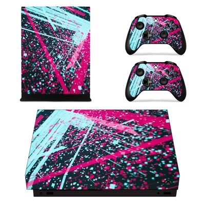 Abstraction decal skin for Xbox one X Console and 2 Contro.. Abstraction decal skin for Xbox one X Console and 2 Contro..